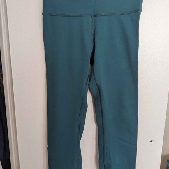 lululemon leggings teal green ankle high-waisted Size 8 - Picture 2 of 3